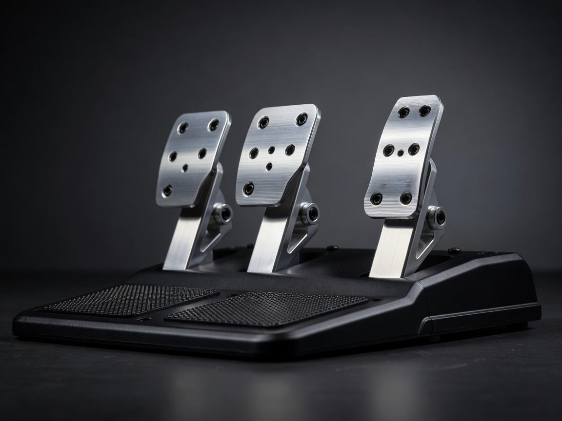 Machined aluminum sim racing pedals