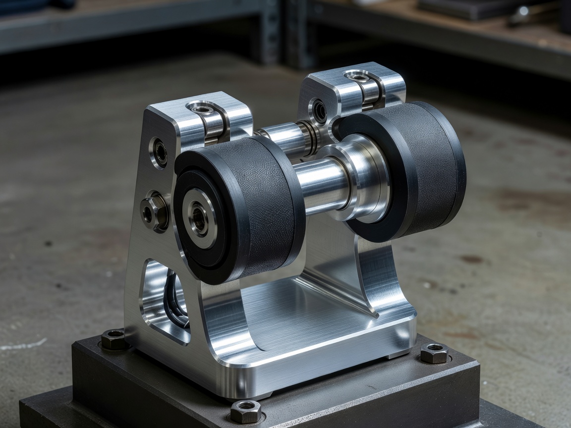 Machined load cell brake pedal with elastomer springs